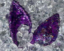 Load image into Gallery viewer, Short  chunky purple gloss glitter
